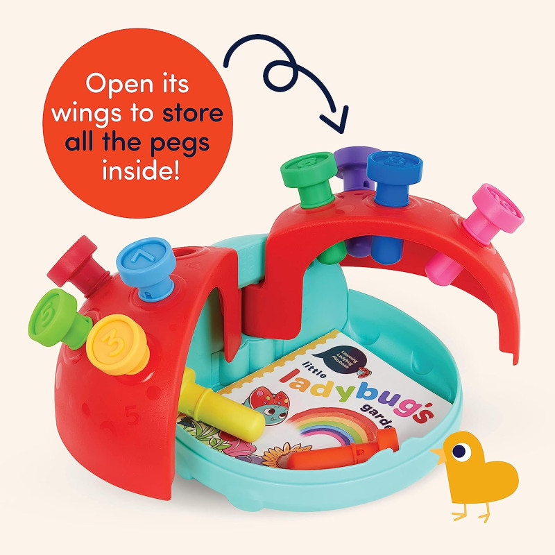  Розвивальна іграшка Божа Корівка Баттат Battat Education Fine Motor Peg Toy