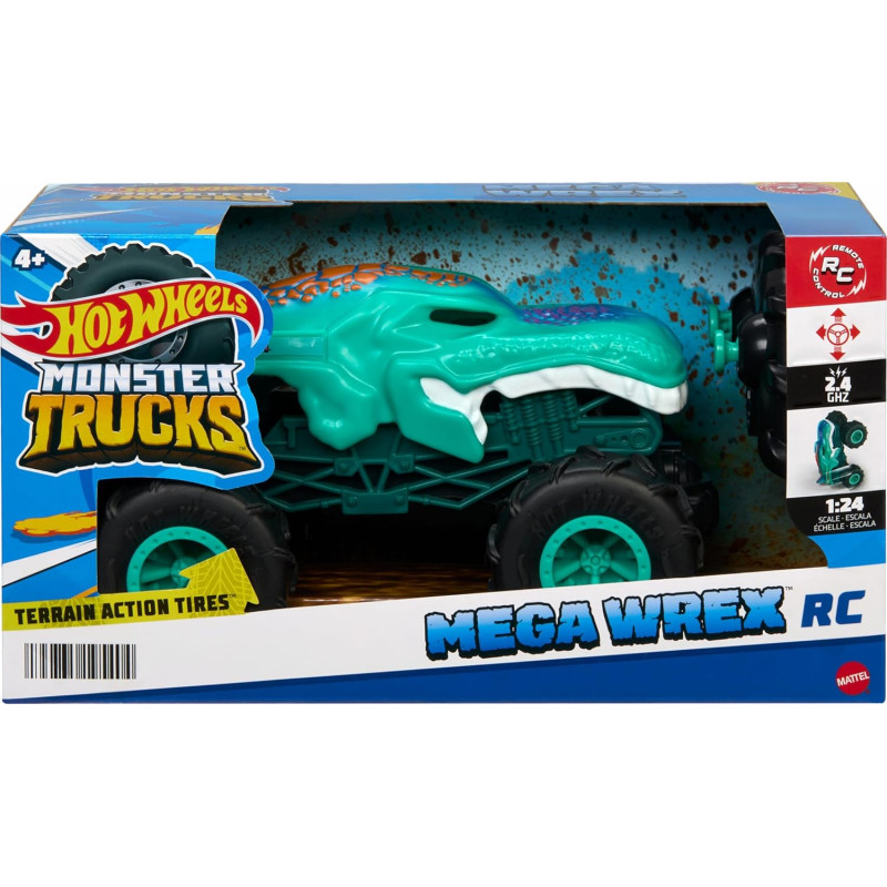 Машинка Хот Вілс Мега Рекс Hot Wheels Monster Trucks RC Mega Wrex in 1 24