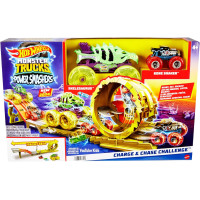 Игровой набор машинок Атака и погоня Hot Wheels Monster Trucks Power Smashers Charge
