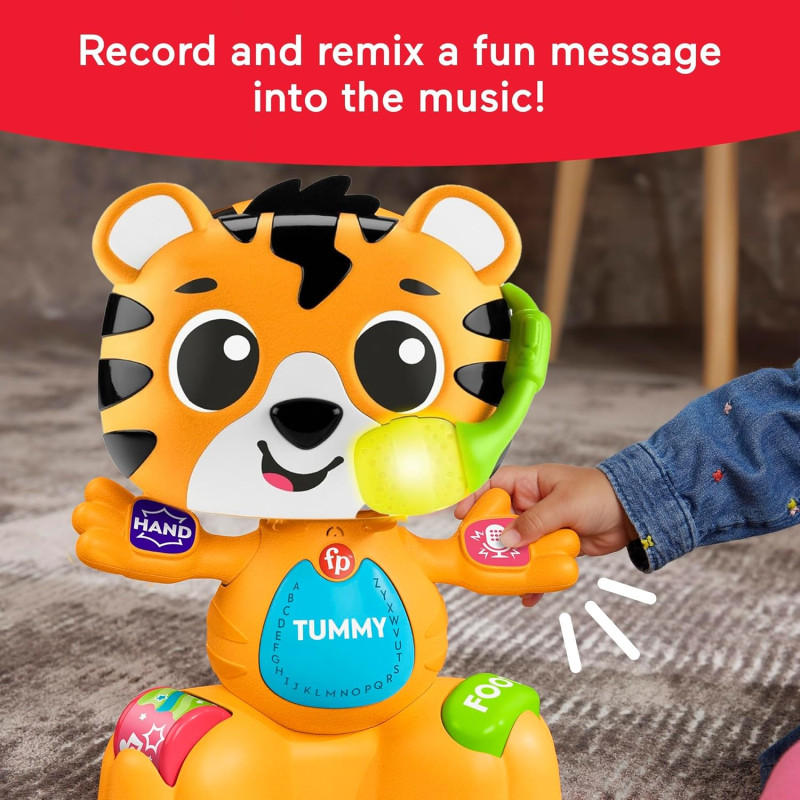 Інтерактиваня розвиваюча іграшка Тигр Fisher Price Baby Learning Toy Link Squad Bop Groove Tiger