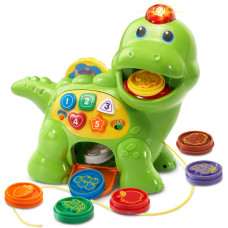 Развивающая игрушка музыкальный динозаврик VTech Chomp and Count Dino Green