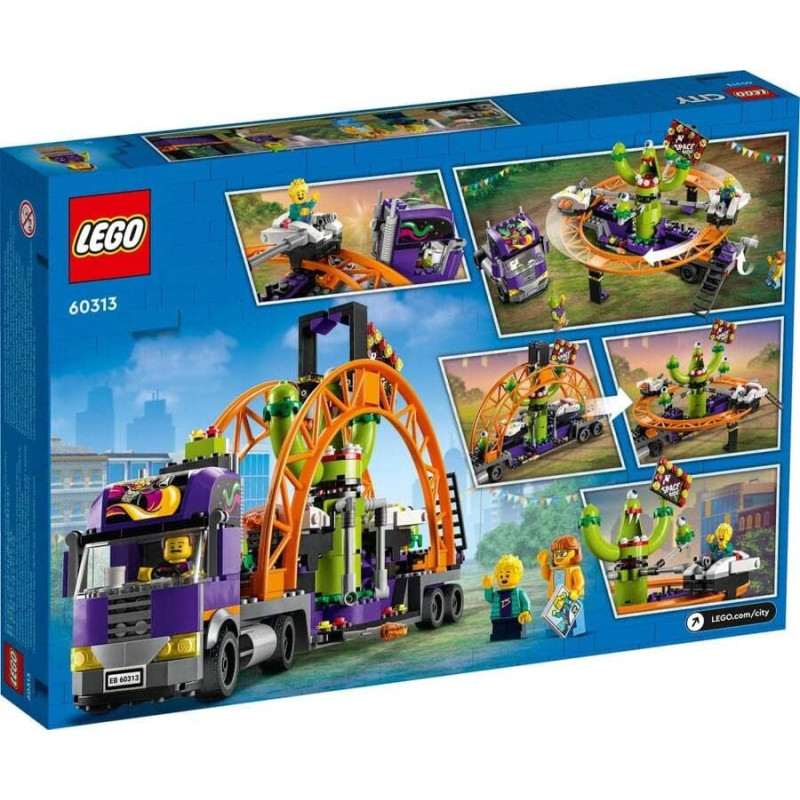 Конструктор Лего Вантажівка атракціон із космічною каруселлю LEGO City 60313 Space Ride Amusement Park
