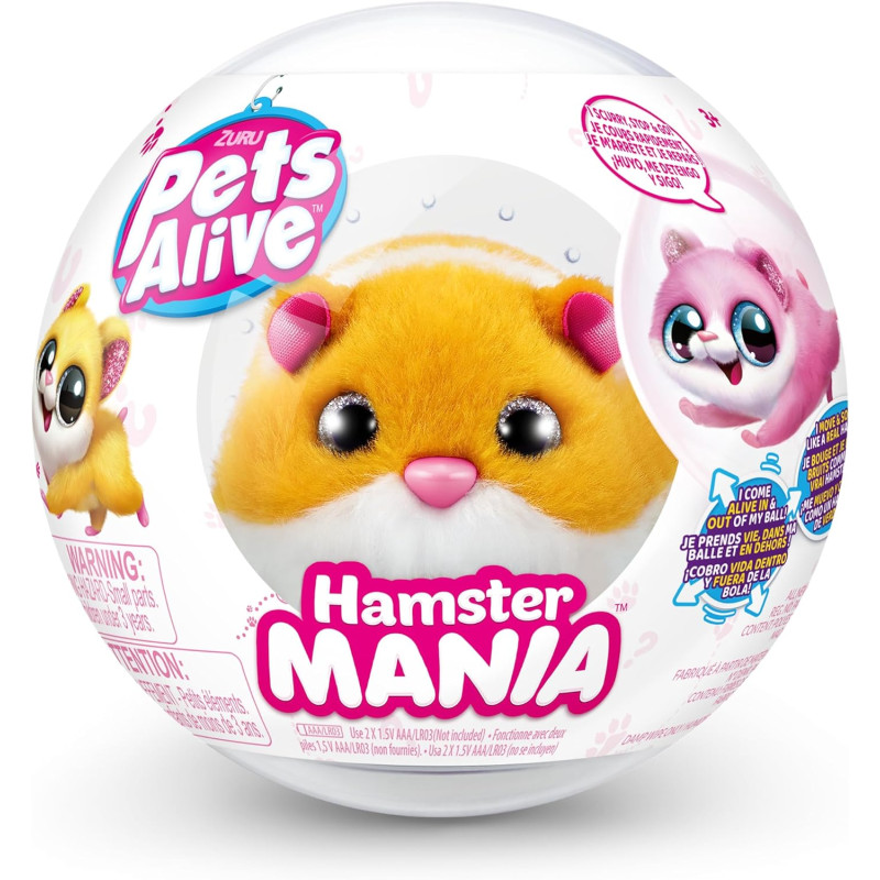 Інтерактивна іграшка Хом'ячок Pets Alive Hamstermania Orange by ZURU Hamster