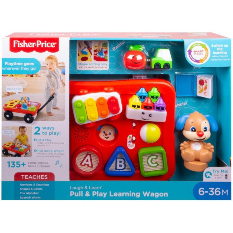 Развивающий вагон Фишер-Прайс Fisher-Price Play Learning Wagon