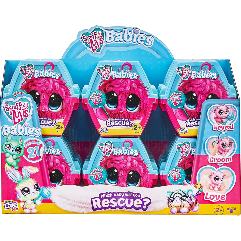 М'яка іграшка сюрприз Little Live Pets: Scruff-a-Luvs Babies