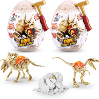 Набір сюрприз Розкопки динозавра 2 яйця  Robo Alive Mini Dino Fossil Find 2 Pack Troodon and Kosmoceratops