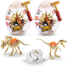 Набір сюрприз Розкопки динозавра 2 яйця  Robo Alive Mini Dino Fossil Find 2 Pack Troodon and Kosmoceratops