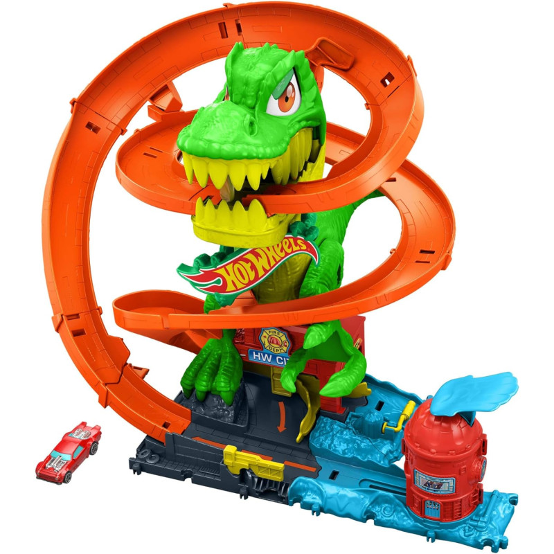 Траса для іграшкових машинок Hot Wheels Diecast City T Rex Blaze Battle Playset