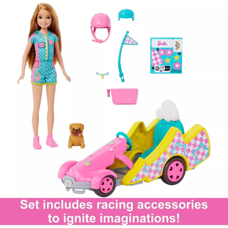 Лялька Барбі Стейсі Barbie Stacie Racer Doll with Go Kart Toy Car