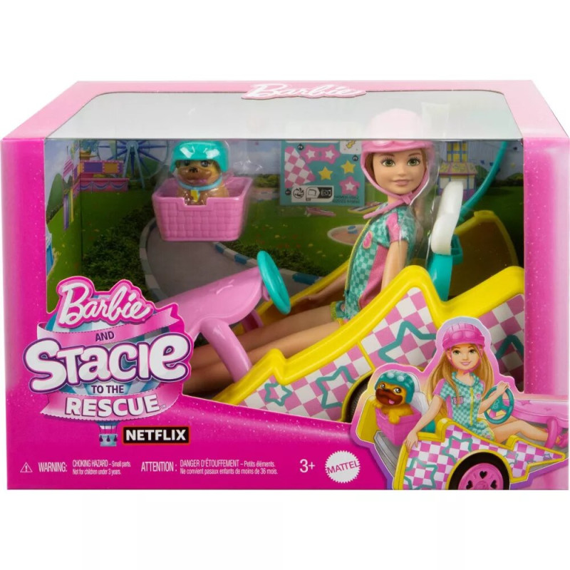 Лялька Барбі Стейсі Barbie Stacie Racer Doll with Go Kart Toy Car