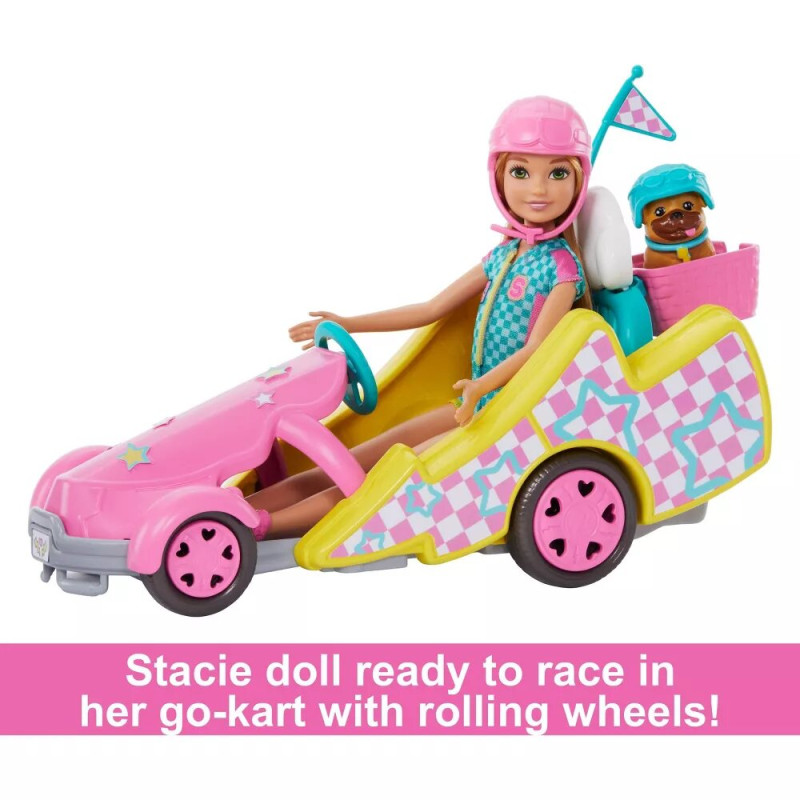 Лялька Барбі Стейсі Barbie Stacie Racer Doll with Go Kart Toy Car