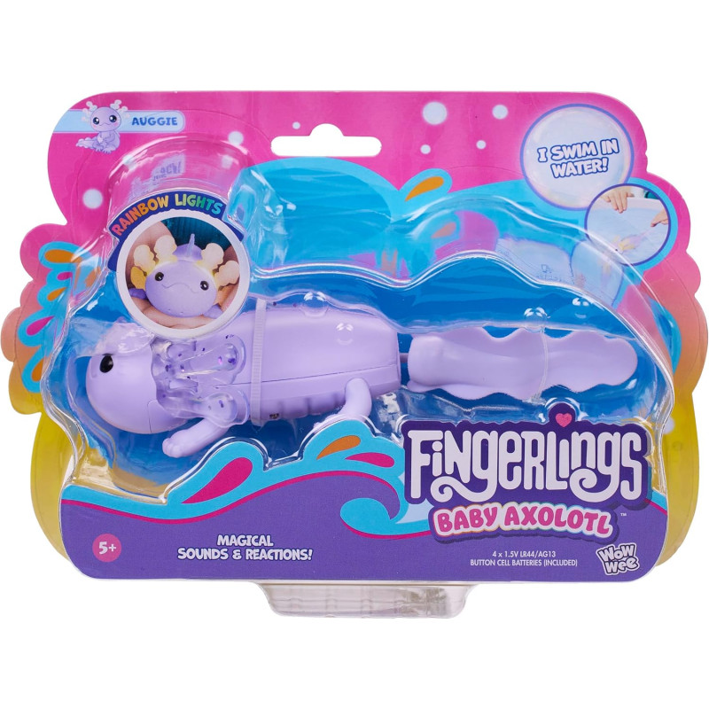 Інтерактивна іграшка Fingerlings Interactive Baby Axolotl Auggie Purple