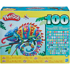 Творчий ігровий набір із пластиліну 100 баночок Play Doh Wow 100 Bulk Modeling Compound Variety Pack