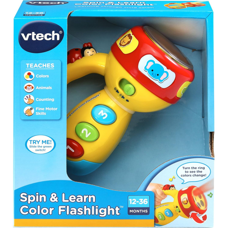 Музичний кольоровий ліхтарик VTech Spin and Learn Color Flashlight Yellow
