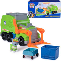 Щенячий патруль сміттєвоз з фігуркою Роккі PAW Patrol Crush N Roll Recycling Truck with Rocky