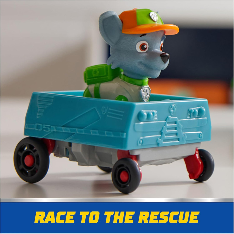 Щенячий патруль сміттєвоз з фігуркою Роккі PAW Patrol Crush N Roll Recycling Truck with Rocky