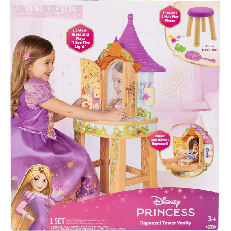 Ігровий набір вежа Рапунцель зі столиком і аксесуарами Disney Tangled Rapunzel Tower Vanity Playset