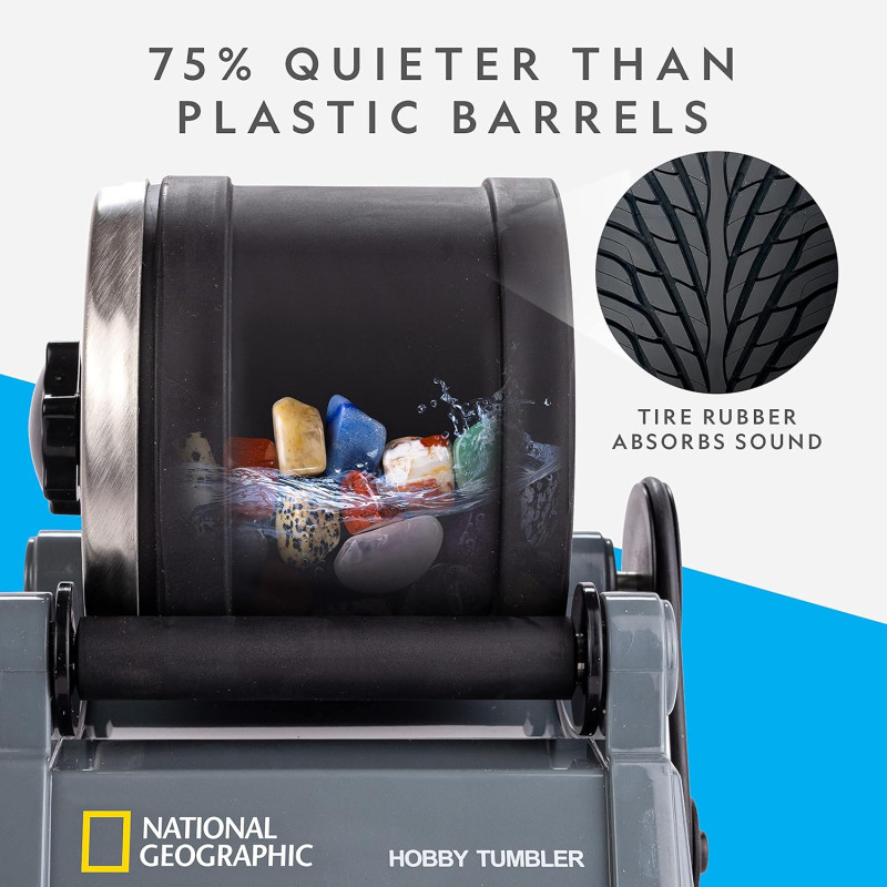 Науковий набір для полірування каменів NATIONAL GEOGRAPHIC Hobby Rock Tumbler Kit 