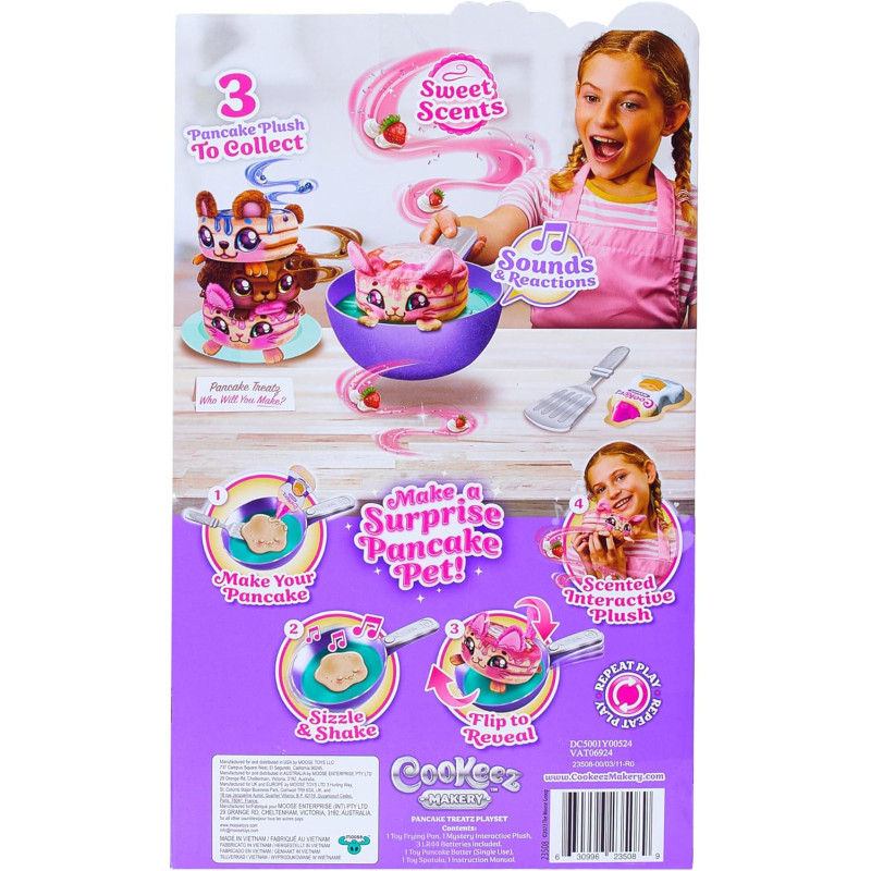 Інтерактивна іграшка сюрприз Cookeez Makery Pancake Treatz Mix  Flip Plush Friend