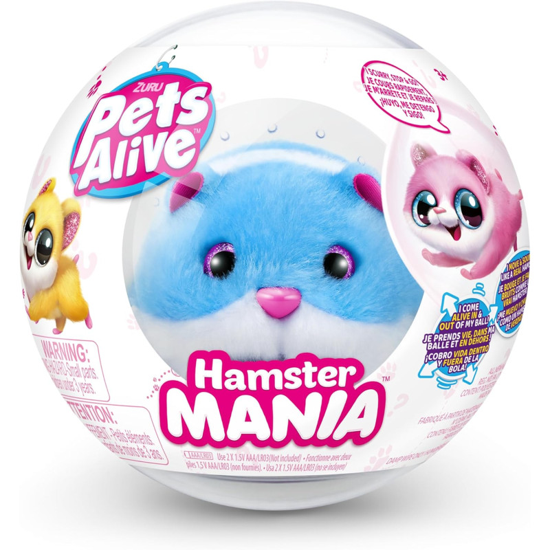 Інтерактивна іграшка Хом'ячок Pets Alive Hamstermania Blue by ZURU Hamster