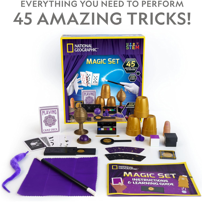 Магічний Науковий набір National Geographic Kids Magic Set 45 Magic Tricks for Kids