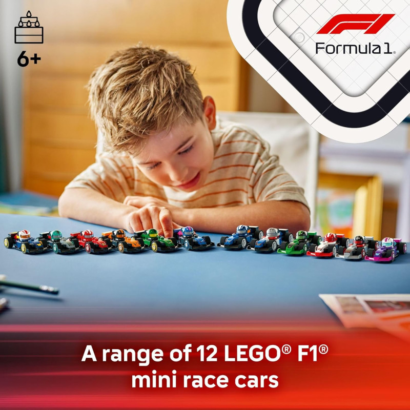 Конструктор лего Колекційні гоночні автомобілі LEGO F1 Collectible Race Cars 6 Pack  66796