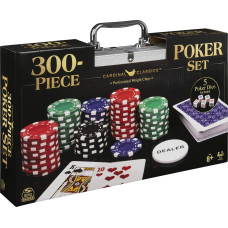 Набір для покеру з 300 предметів із алюмінієвим футляром Spin Master Cardinal Classics 300-Piece Poker Set