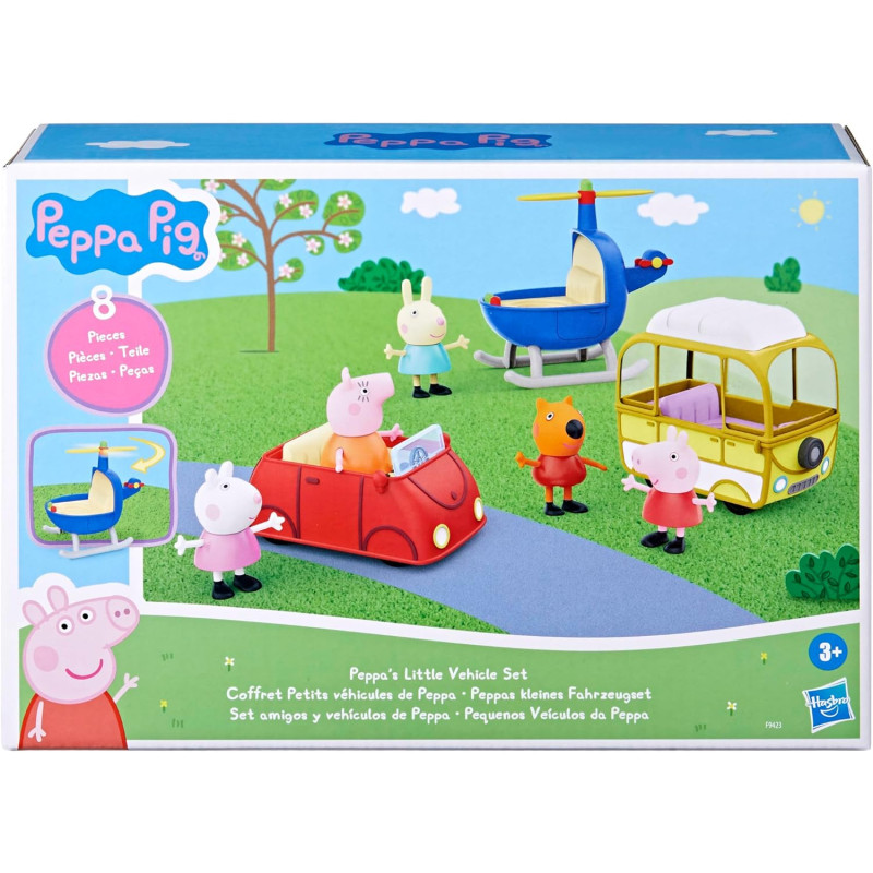 Ігровий набір Пеппа Peppa Pig Toys Peppa's Little Vehicle Set, Includes Helicopter F9423