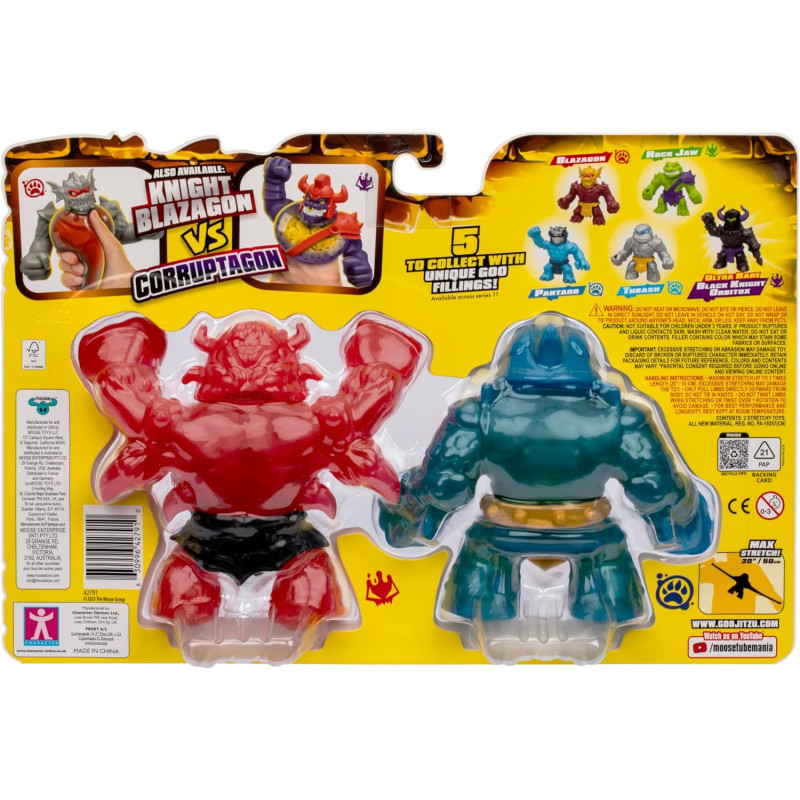 Набір іграшок тягучок Heroes of Goo Jit Zu Stretch Strikers Versus Pack 42791