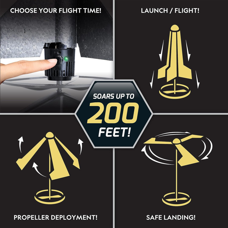 Набір STEM Ракетна пускова установка National Geographic Rocket Launcher Motorized Air Rocket