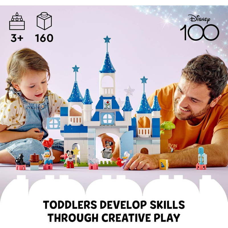 Конструктор Лего Магічний замок LEGO DUPLO Disney 100 3 in 1 Magic Castle 10998