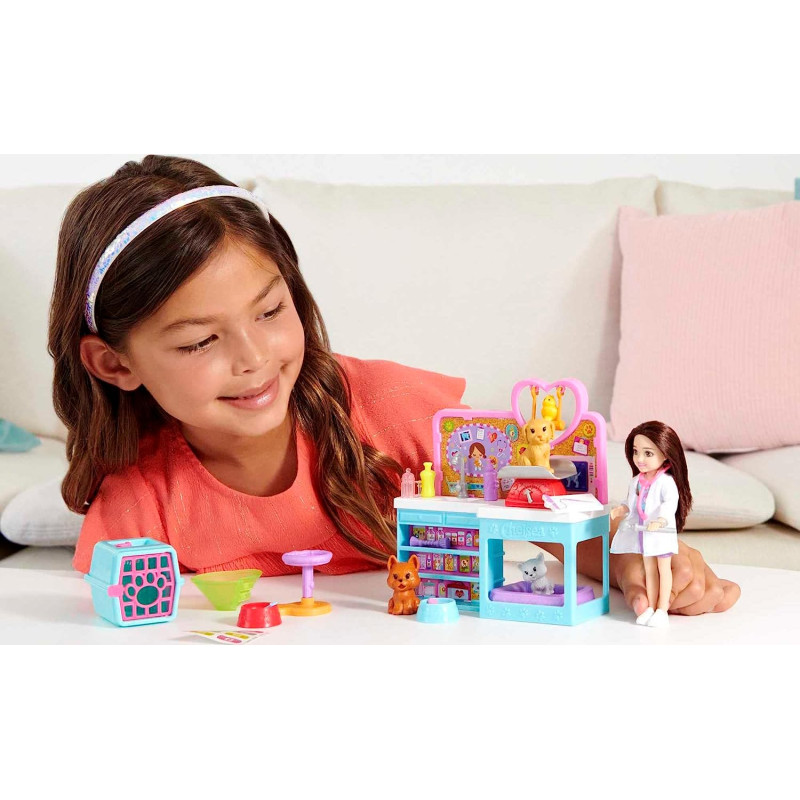 Ігровий набір Ветеринарна клініка Челсі Barbie Chelsea Can Be Doll & Accessories Pet Vet Playset