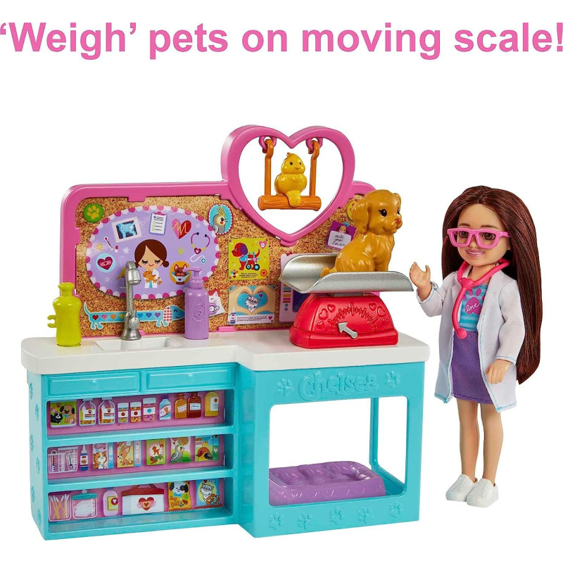 Ігровий набір Ветеринарна клініка Челсі Barbie Chelsea Can Be Doll & Accessories Pet Vet Playset