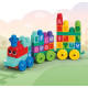 Розвиваюча іграшка конструктор Паравозик MEGA BLOKS First Builders ABC Learning Train DXH35