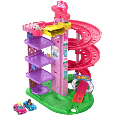 Спіральна гоночна траса Барбі Hot Wheels RacerVerse Barbie Spiral Race Playset JDD65