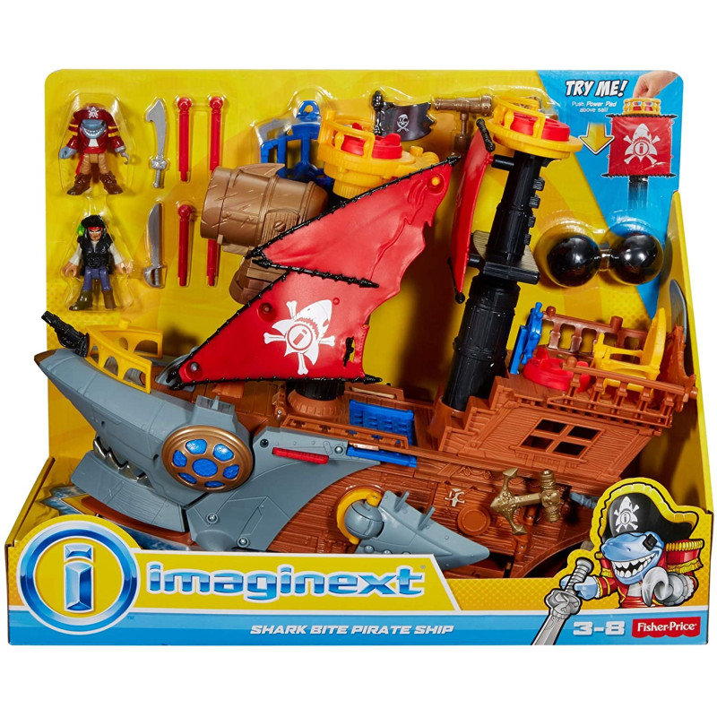 Піратський корабель Фішер-прайс Fisher-Price Imaginext Shark Bite Pirate Ship