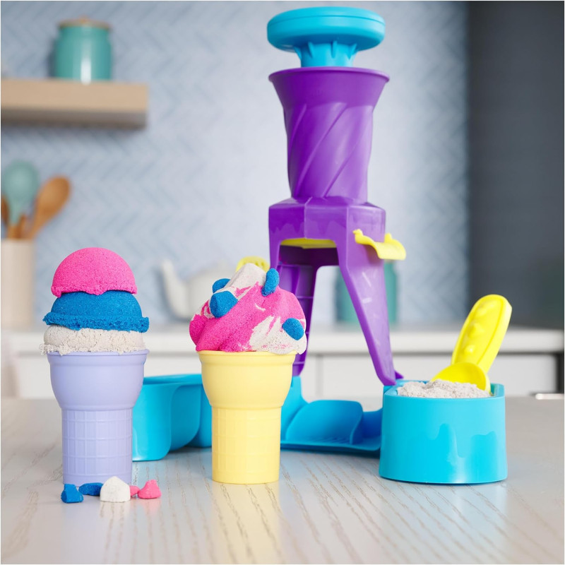 Набір кінетичного піску станція для подачі Kinetic Sand Soft Serve Station with 14oz of Play Sand