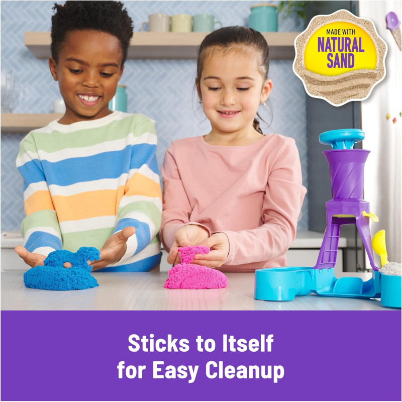 Набір кінетичного піску станція для подачі Kinetic Sand Soft Serve Station with 14oz of Play Sand