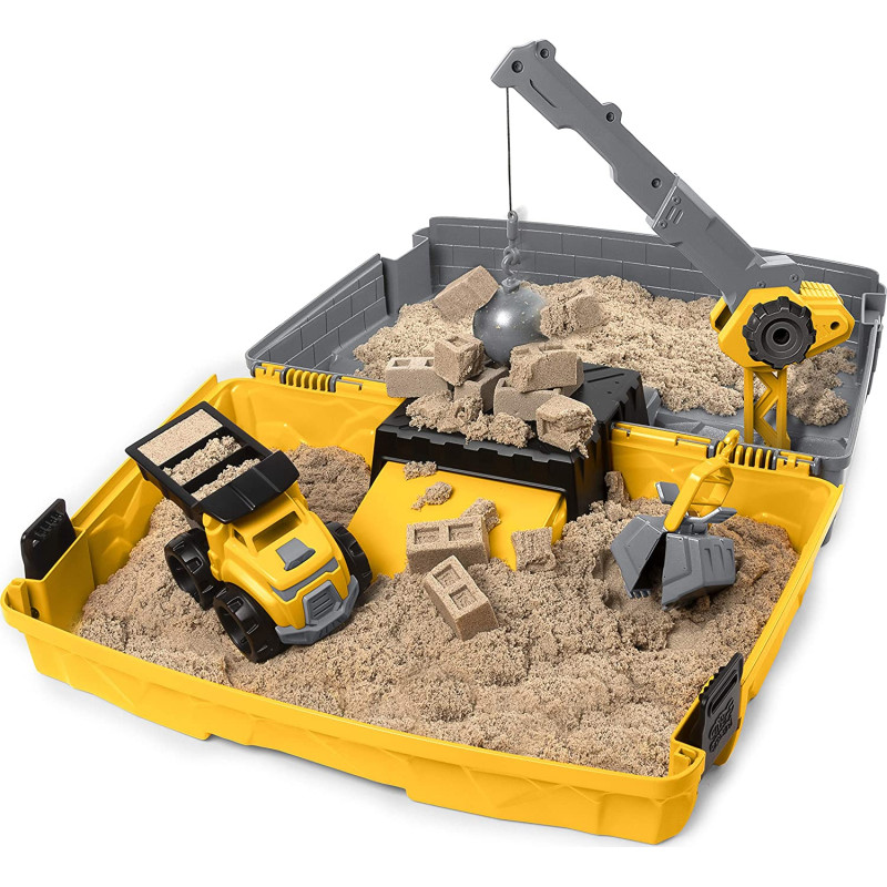 Кінетичний пісок будівництво у валізі  Kinetic Sand Construction Site Folding Sandbox