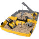 Кінетичний пісок будівництво у валізі  Kinetic Sand Construction Site Folding Sandbox