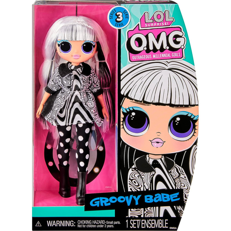 Лялька ЛОЛ сюрприз ОМГ Заводне маля L.O.L. Surprise! O.M.G. Groovy Babe Fashion Doll