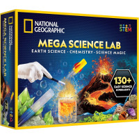 Науковий набір STEM Мега лабораторія National Geographic Mega Science Lab Science Kit for Kids with 130