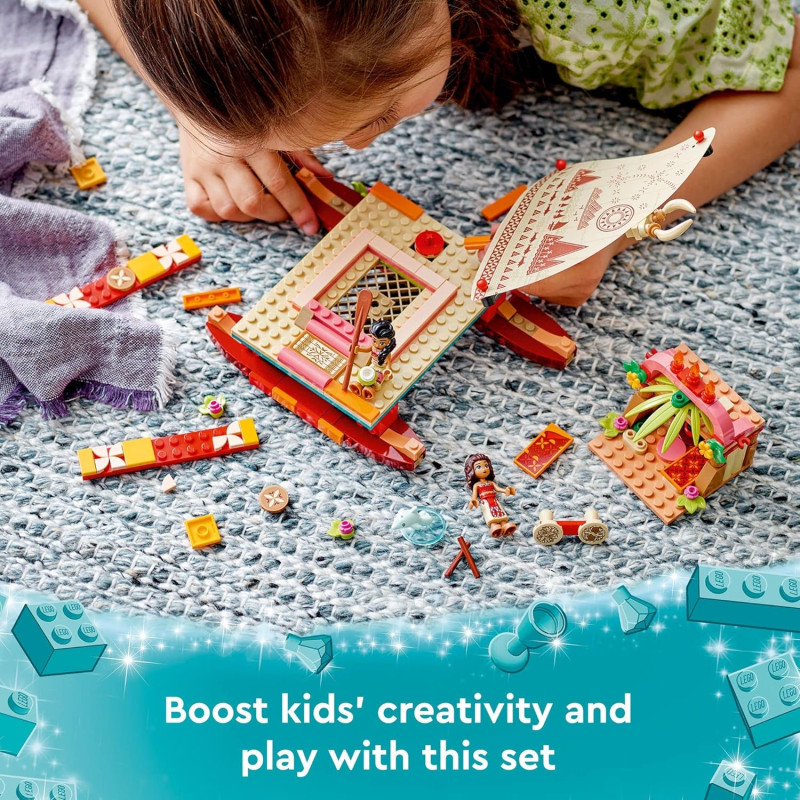 Конструктор Лего Дісней Катамаран Моани LEGO Disney Moana s Wayfinding Boat 43210