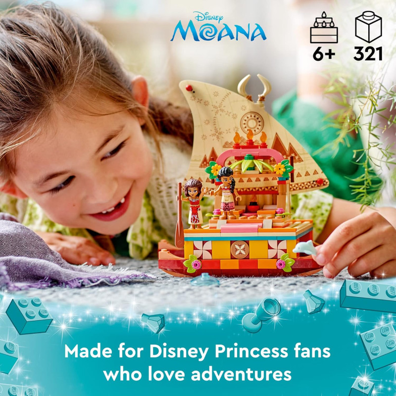 Конструктор Лего Дісней Катамаран Моани LEGO Disney Moana s Wayfinding Boat 43210