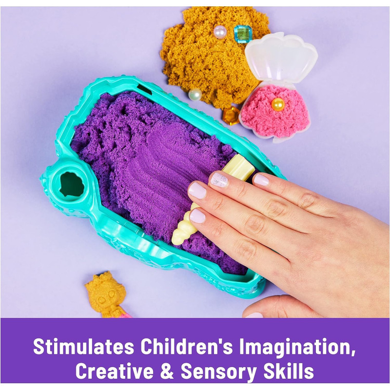 Кінетичний пісок Русалка Кристал Kinetic Sand Mermaid Crystal Playset