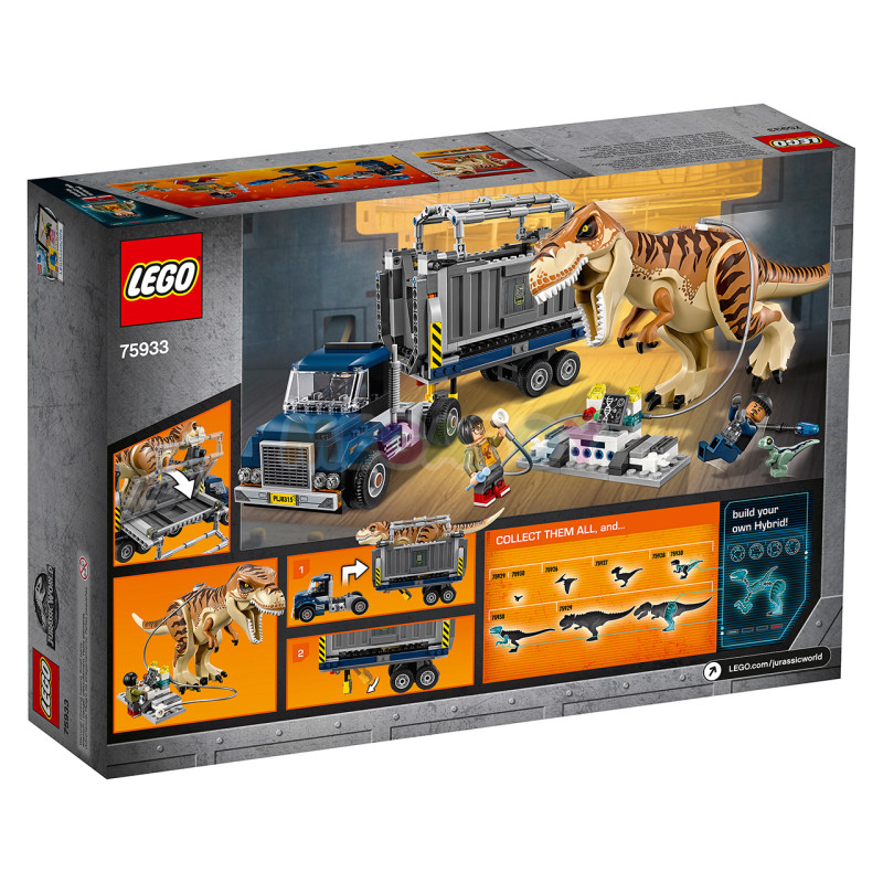 Конструктор Лего Транспорт для перевезення Тиранозавра LEGO Jurassic World T Rex Transport 75933