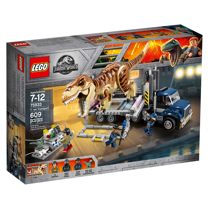 Конструктор Лего Транспорт для перевезення Тиранозавра LEGO Jurassic World T Rex Transport 75933