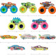 Набір машинок 10 шт Хот Вілс світяться в темряві Hot Wheels Monster Trucks Glow in the Dark Multipack
