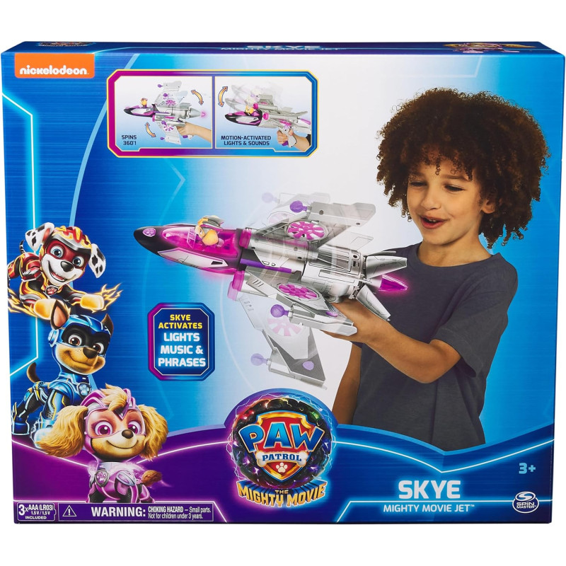 Ігровий набір Щенячий Патруль Рятувальний літак Paw Patrol Mighty Movie Transforming Rescue Jet with Skye 