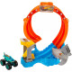 Ігровий набір монстр Атака акули Hot Wheels Monster Trucks Corkscrew Shark Smash Track Set